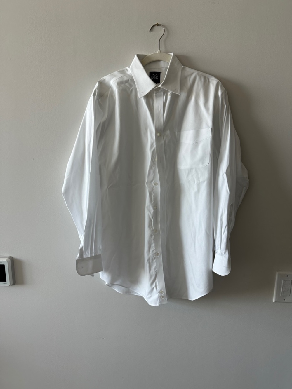 Jos. A. Bank White Men's Dress Shirt - Long Sleeve
